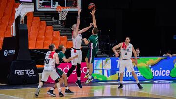 Unicaja y Bilbao, durante el partido