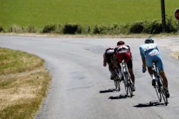 Thomas De Gendt, Greg Van Avermaet y Andriy Grivko.