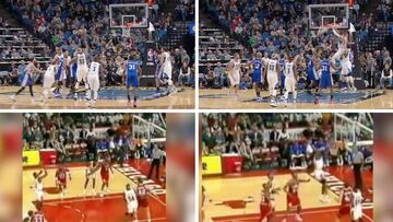 LaVine imita a Jordan: ¡súper clavada en un tiro libre!