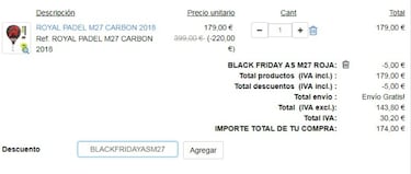 Black Friday 2018: 10 palas de padel irresistiblemente baratas