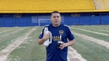 Desde la Bombonera, Román saludó a los hinchas