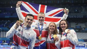 Natación, 4x100m estilos mixtos | Récord del mundo y olímpico: 3:37.58