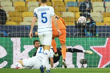 Álvaro Morata anotó el primer gol del conjunto italiano.