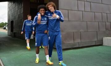 David Luiz y Willian.