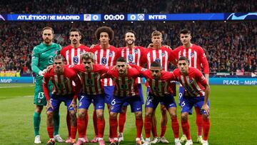 Alineación del Atlético ante el Inter en Champions.