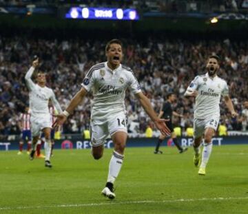 La vuelta en el Santiago Bernab¨¦u se resolvi¨® en el minuto 88 con un gol de Chicharito. El Real Madrid pasa a semifinales y acab¨® eliminado por la Juventus.
