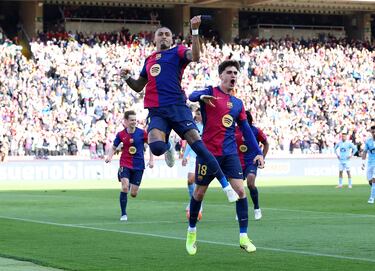 El líder de la Liga remonta el partido. Del 1-3 al 4-3. No falló Raphinha, que sigue de dulce con un doblete. Zurdazo del brasileño, superando la estirada de un Guaita que le adivinó las intenciones.