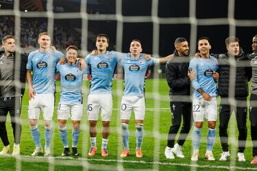 El Celta rinde tributo a Iago Aspas en el encuentro contra el Niza de la Europa League. Un espectáculo de drónes celebra su record histórico de 534 partidos con el club celeste.