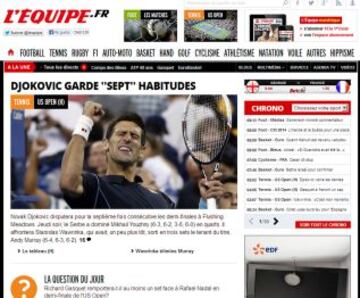 Portadas de la prensa extranjera