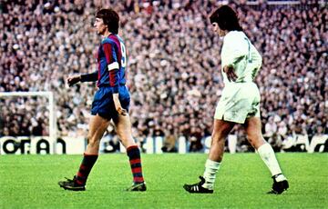 Tan sólo un año después de la manita del Barcelona, un joven José Antonio Camacho hace un marcaje impecable a Cruyff y el Madrid gana por la mínima (1-0) en el Bernabéu.