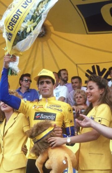 Miguel Indurain durante el Tour del 91.