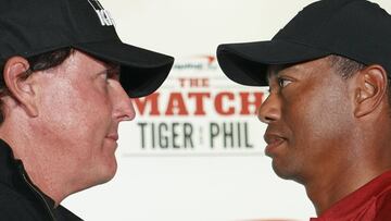 Tiger y Mickelson calientan el duelo de 9 millones de dólares