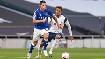 James Rodríguez, volante del Everton de Inglaterra, tendrá el reto de repetir la gran actuación que tuvo en el día de su debut en Premier ante el Tottenham