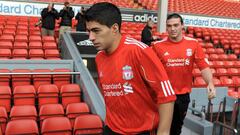 Carroll, junto a Luis Su&aacute;rez, cuando coincidieron ambos en el Liverpool. 
