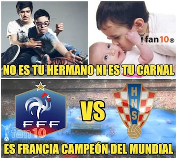 Los memes de Francia campeón del Mundial Rusia 2018