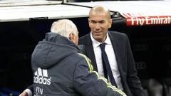 Zidane, en su primer d&iacute;a como entrenador del Real Madrid.