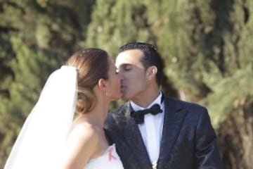 Boda de Pedro Rodríguez  y Carolina Martín. La ceremonia se ha celebrado en Villa Bugatti, en Cabrera de Mar