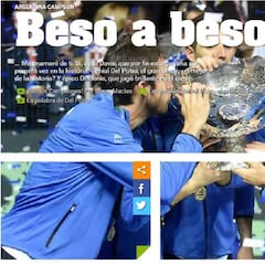 Los medios celebran la primera Copa Davis de Argentina
