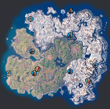 fortnite festival invierno 2023 evento navidad misiones habla con personajes para recibir objetos gratis