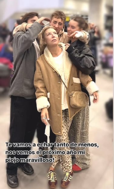 Jorge Zabaleta y Fran Allende se despiden de su hijo menor: “Te vamos a echar tanto de menos”