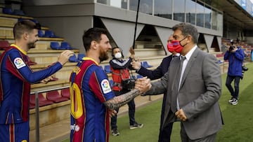 Former Barcelona coach says Lionel Messi’s 2023 return was agreed in principle before club president Joan Laporta abruptly shut down the deal.
