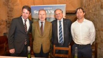 Personalidades en la presentaci&oacute;n del Torneo Segura Viudas del Circuito Nacional Profesional: Jorge Piera, Pere Bonet, Jose&acute;Mar&iacute;a Gass&oacute; y David Pastor.