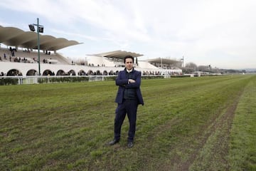 De la Fuente, en la pista del hipódromo.