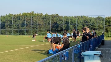 Uruguay entrena pensando en el partido con Paraguay