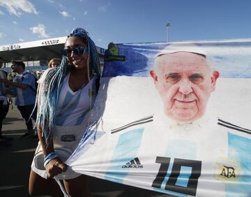 Los aficionados argentinos toman Nizhni Nóvgorod