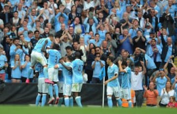 En la segunda fecha de la Premier, el City vence al Chelsea de Falcao y Cuadrado