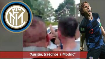 La 'encerrona' de hinchas del Inter a un director por Modric