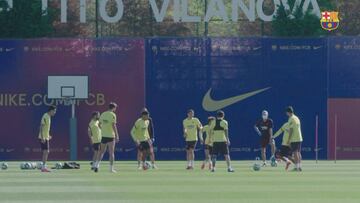 El Barça aprieta y exige en los entrenamientos