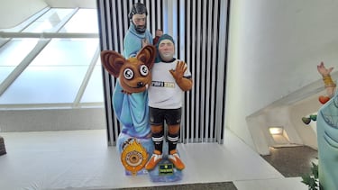 Mbappé y Lamine compiten por no quemarse en las Fallas de Valencia