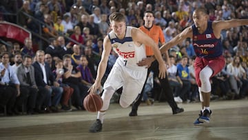 Doncic en un Barcelona-Real Madrid