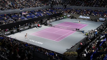 Así luce el estadio Akron druante las Semifinales del WTA Finals