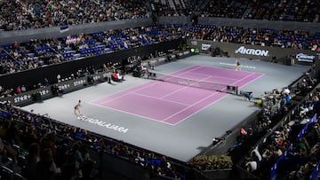 As&iacute; luce el estadio Akron druante las Semifinales del WTA Finals