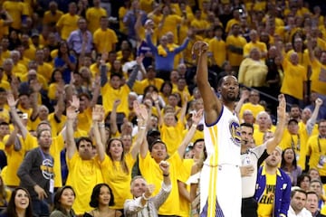 Kevin Durant, durante las últimas Finales de la NBA ante los Cleveland Cavaliers.