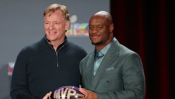 The Super Bowl champions are only just starting the party, but two of the key players arrived in Disneyland to celebrate as is tradition in the NFL.