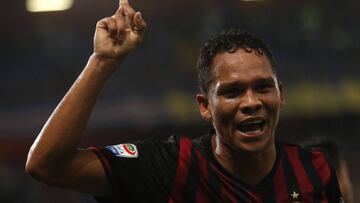 En armonía con Montella, Bacca titular ante Lazio