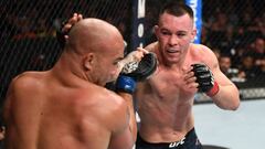 Colby Covington golpea a Robbie Lawler.