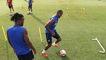 Kondogbia se entrena con el grupo y apunta al derbi