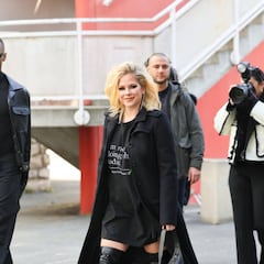 Avril Lavigne spotted at a party with Tyga in Paris following Mod Sun split