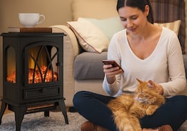 Sin humo, obras o ruido: la chimenea eléctrica con efecto llama que enamora estas navidades (y las siguientes)