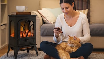 Sin humo, obras o ruido: la chimenea eléctrica con efecto llama que enamora estas navidades en Amazon.