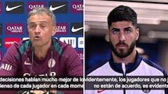 Mensaje rotundo y público de Luis Enrique a Asensio tras ponerle solo 16 minutos en los últimos 7 partidos
