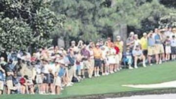 <b>EN LA LUCHA. </b>Campbell tuvo ayer un buen día en Augusta.