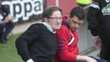 Anquela, en el partido ante el Girona