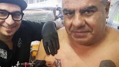Chiqui Tapia se tatuó las siglas de AFA en el pecho