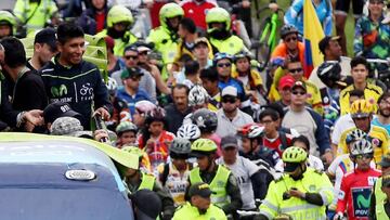 Monumental recibimiento en Bogotá