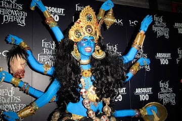 Heidi Klum en Halloween como Shiva